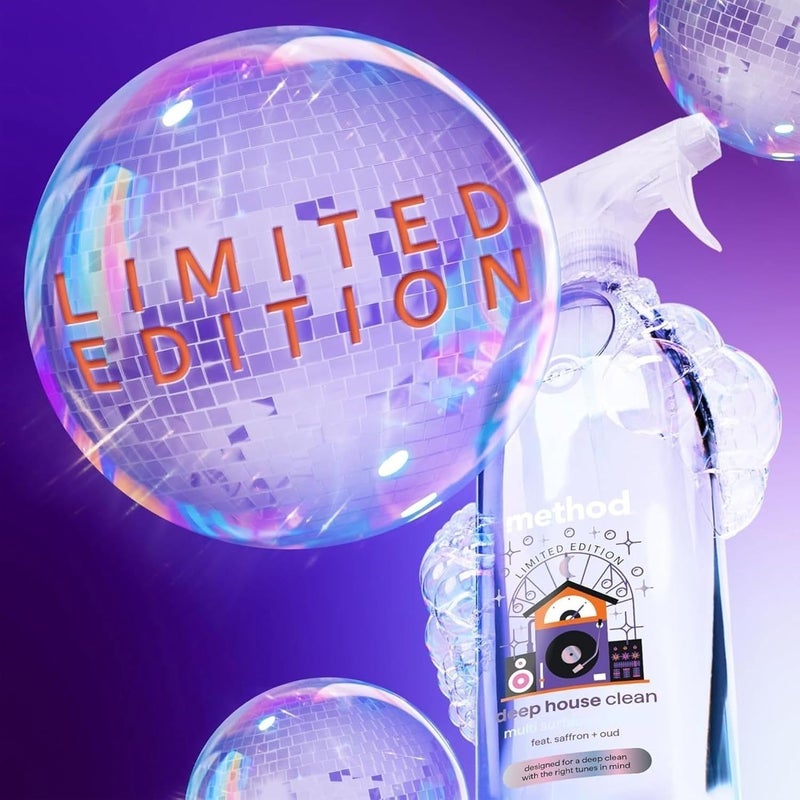 Method Concentrated All-Purpose Cleaner Spray, Limited Edition Deep House, Oud and Saffron Scent, Cuts Grease & Grime - 828 ml - Image 3